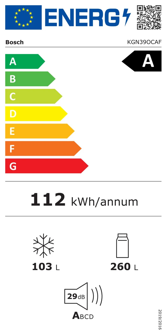EU-Energielabel – Energieeffizienzklasse A