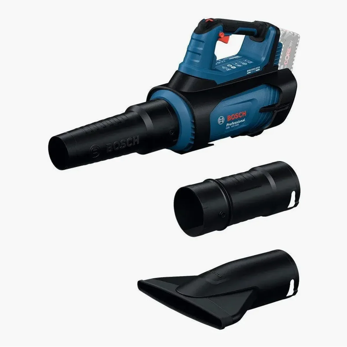 BOSCH GBL18V-800 Professional Akku-Gebläse, bürstenloser Motor, variable Geschwindigkeitskontrolle, ergonomisches Design