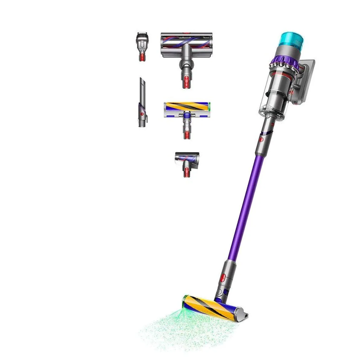 DYSON Gen5detect Absolute Akku-Hand- und Stielstaubsauger, 70 min Laufzeit, HEPA-Filter, LED-Düse
