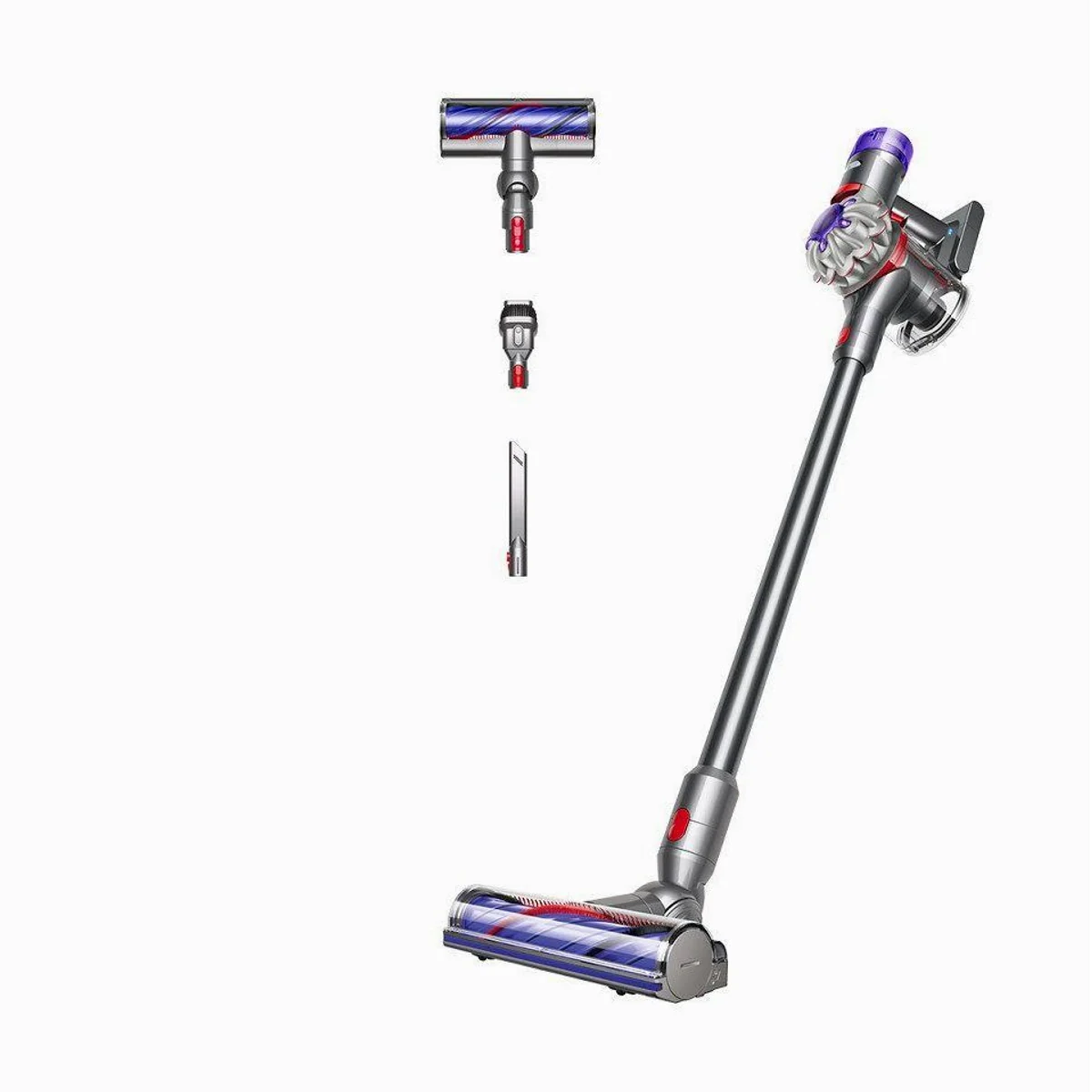 DYSON V8 Advanced Akku-Hand- und Stielstaubsauger, 40 Min. Laufzeit, Hygienische Behälterentleerung, Motorbar Elektrobürste
