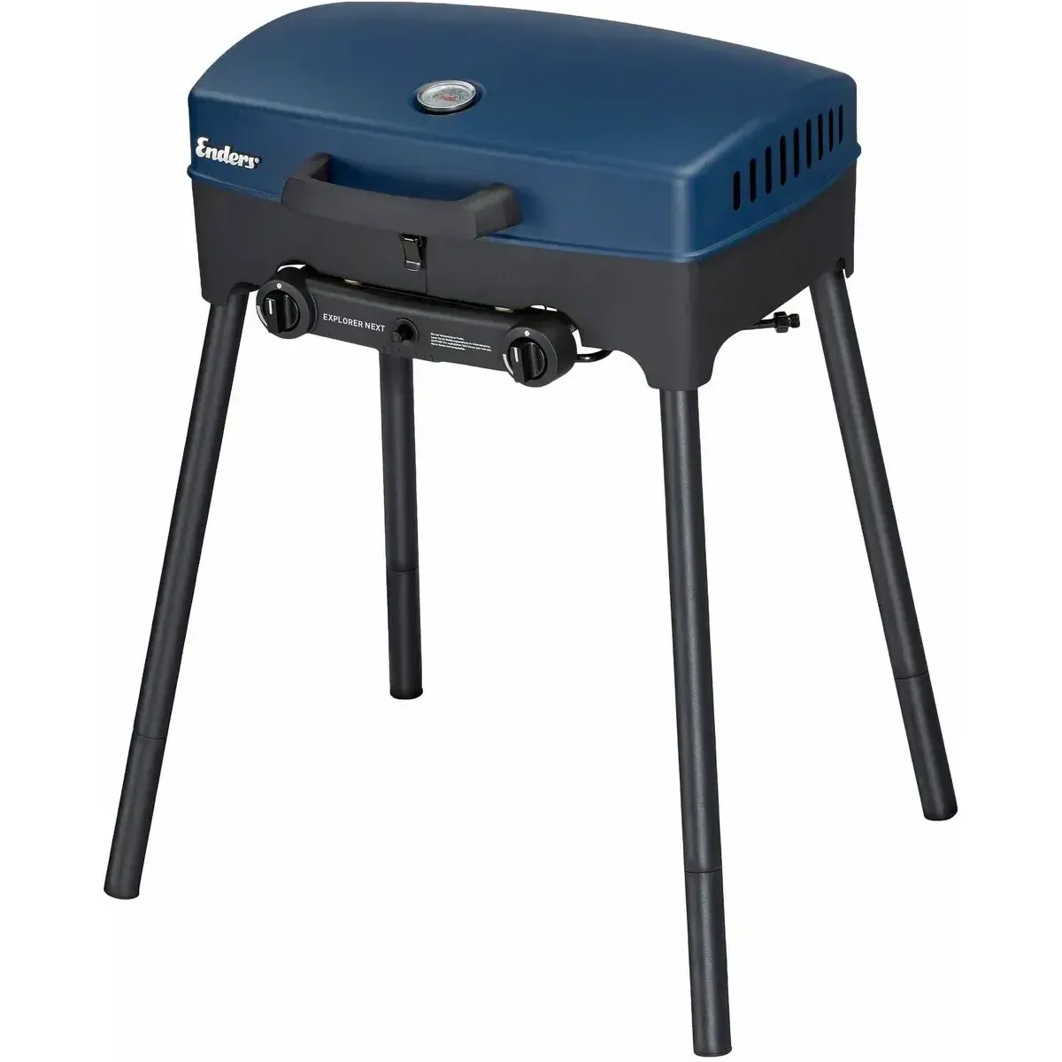 Enders Explorer Next Caravan Gasgrill, 2 Edelstahlbrenner, kompakt und mobil