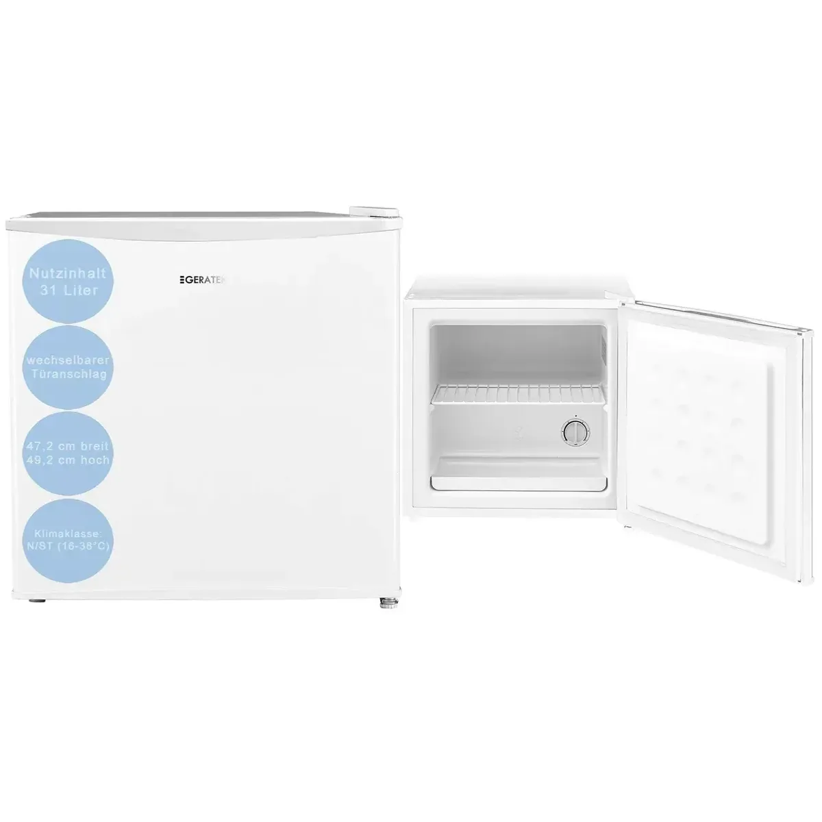 Geratek Nuuk GB1000W Gefriertruhe, kompakt, 31 Liter, manuelles Abtauverfahren