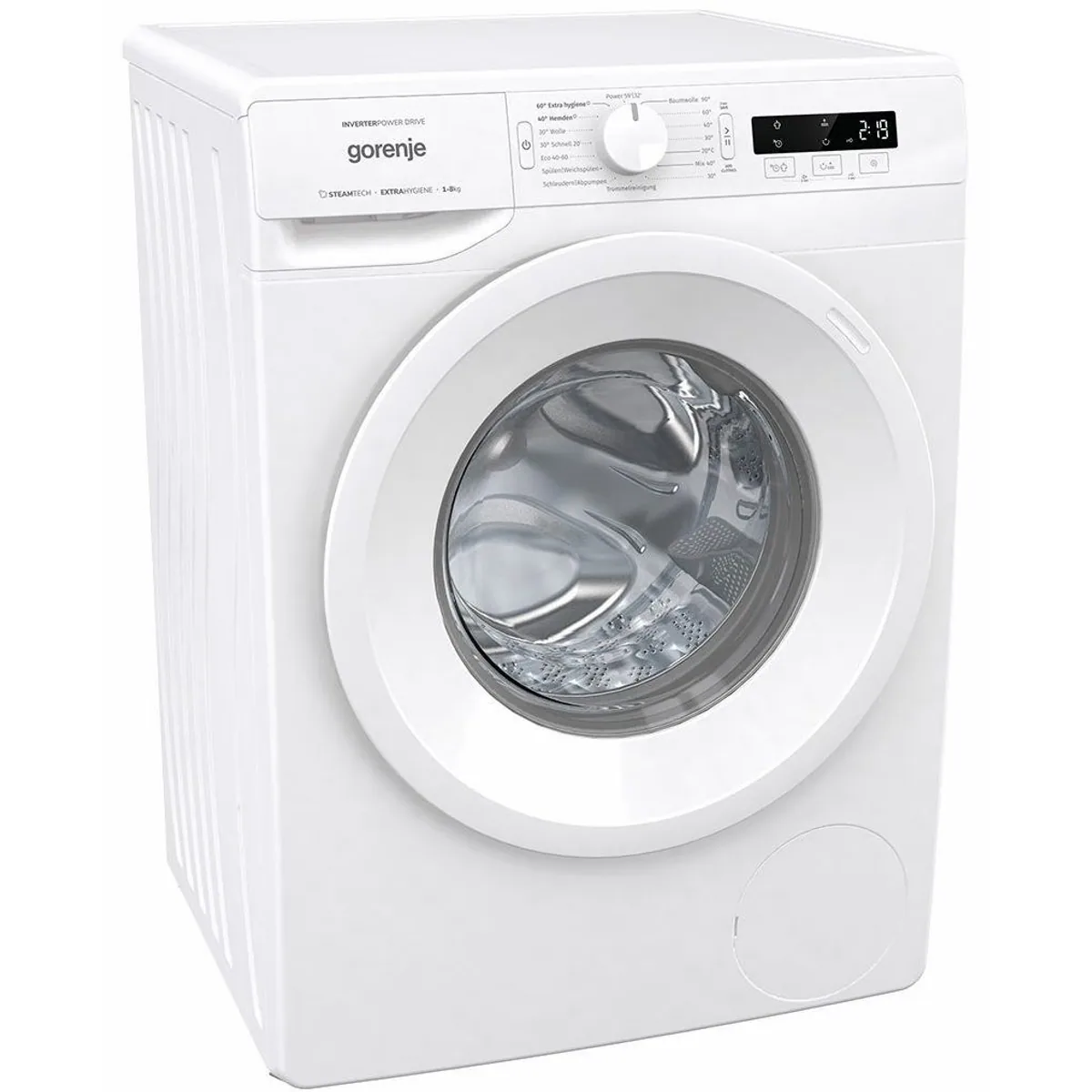 GORENJE Waschmaschine WNPI84APS, 8 kg, 1400 U/min, Dampffunktion, AquaStop, 16 Programme