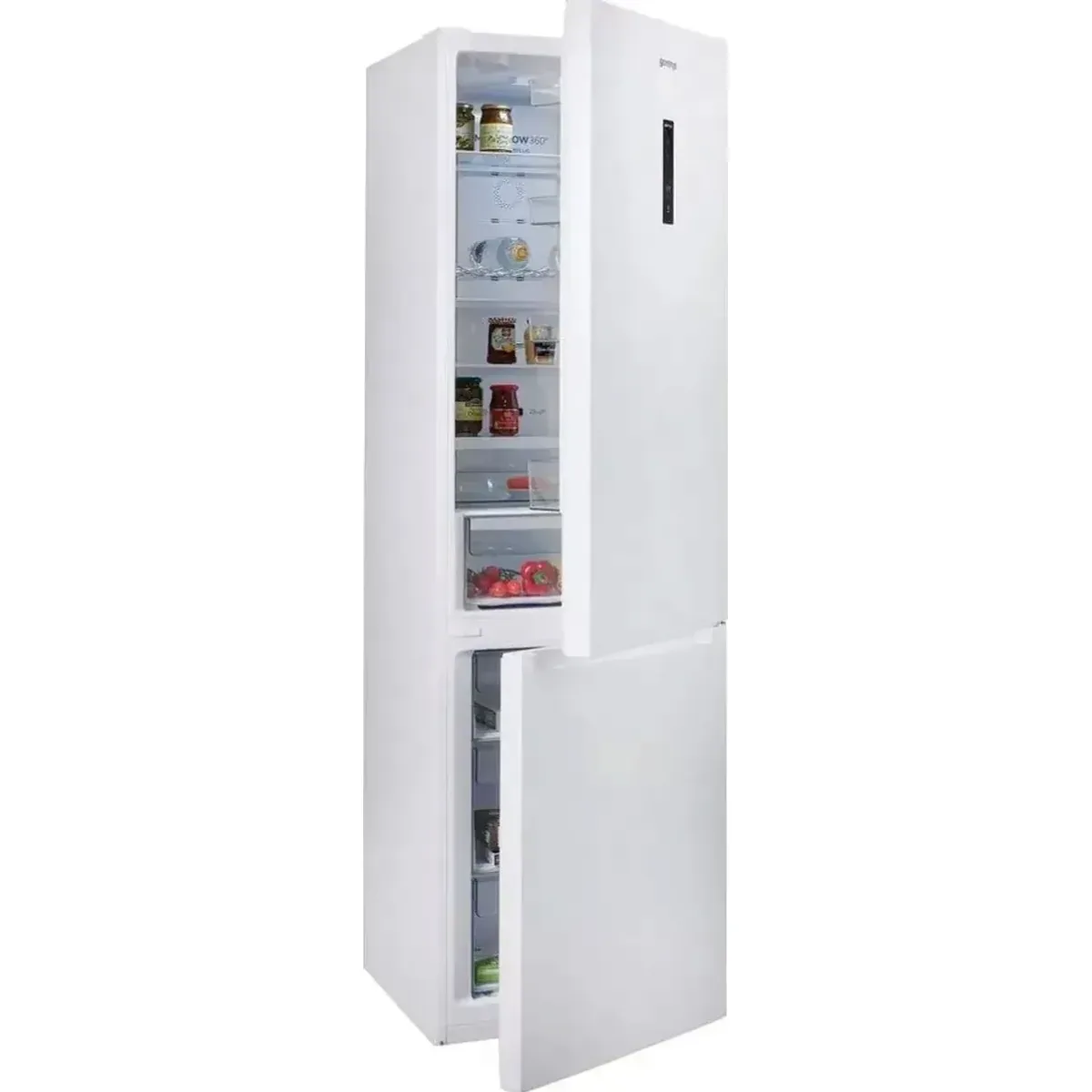 GORENJE NRK620B61W4OT Kühl-/Gefrierkombination, NoFrostPlus, 35 dB, 235 l Kühlvolumen