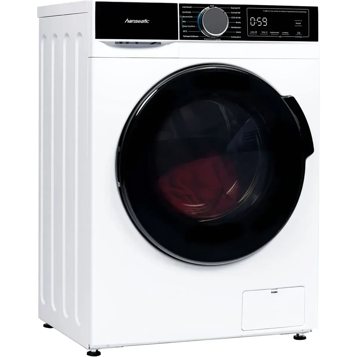Hanseatic HWMA714A Waschmaschine, 7 kg Fassungsvermögen, AquaStop, Energieeffizienzklasse A