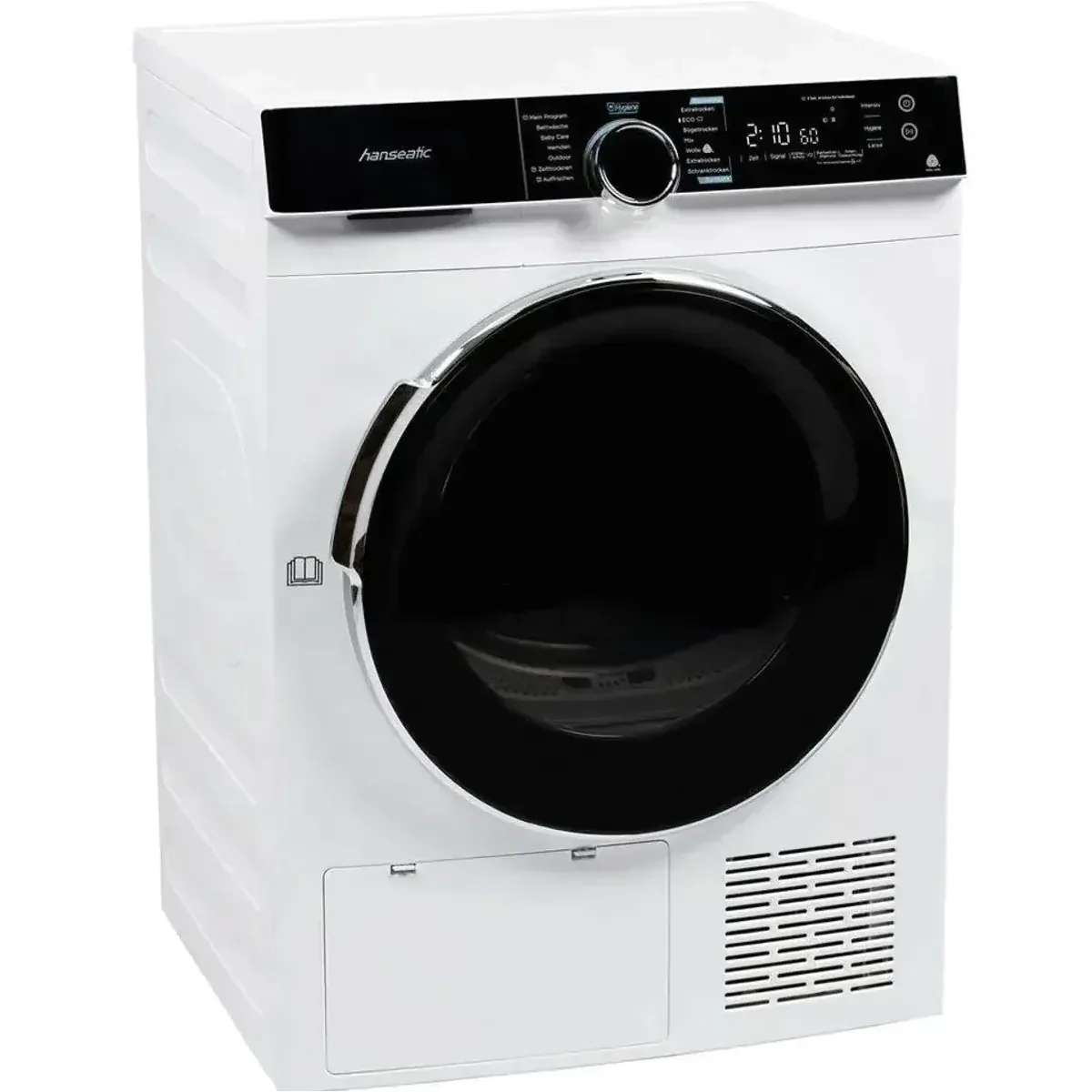 Hanseatic HWTK8A3GT Wärmepumpentrockner, 8 kg Fassungsvermögen, Energieeffizienz C