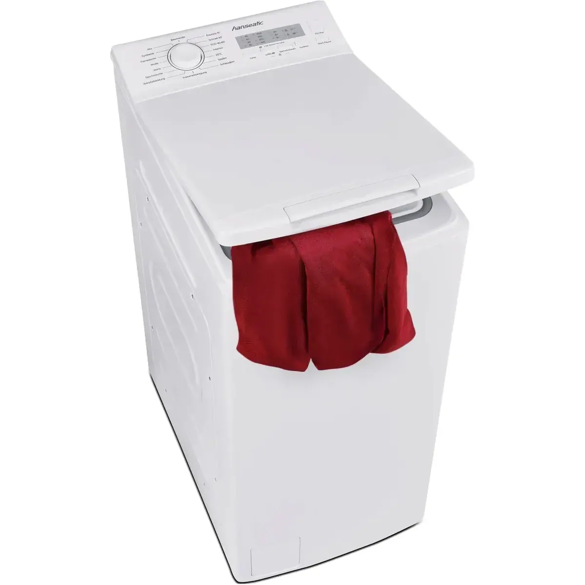 Hanseatic HTW510D Toplader, 5 kg, 1000 U/min, Mengenautomatik