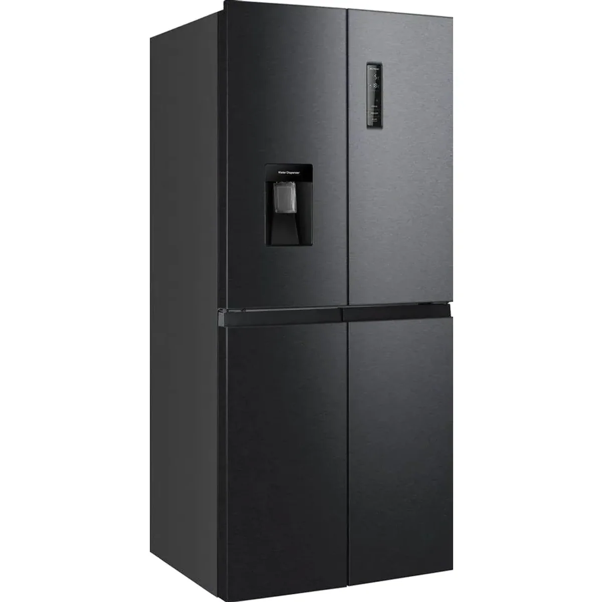 Hanseatic HCDB18080DWDBI Multi Door Kühlschrank, 269 l Kühlraum, Wasserspender, Türalarm