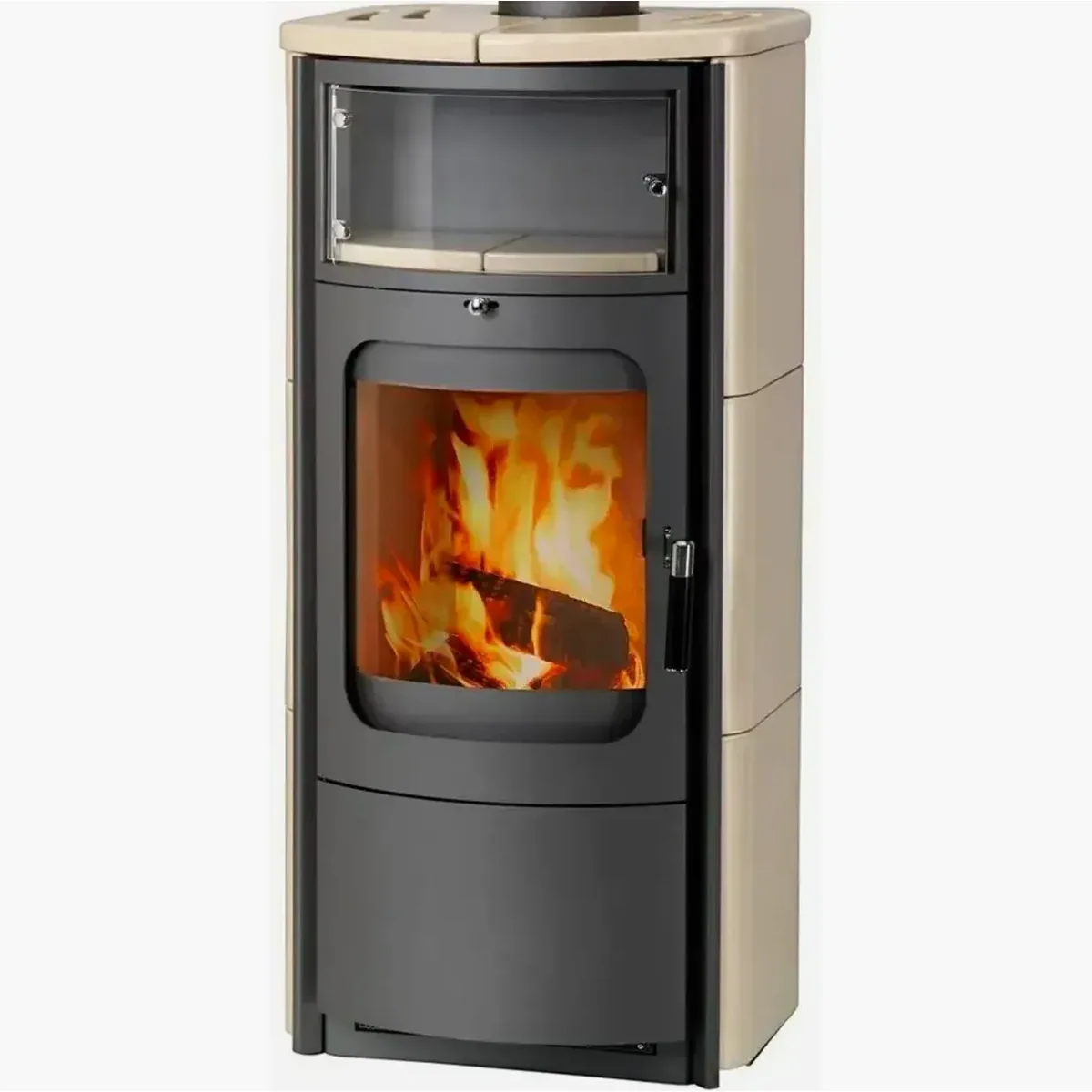 HARK Kaminofen Opera B Kachel creme, 7 kW, hoher Wirkungsgrad