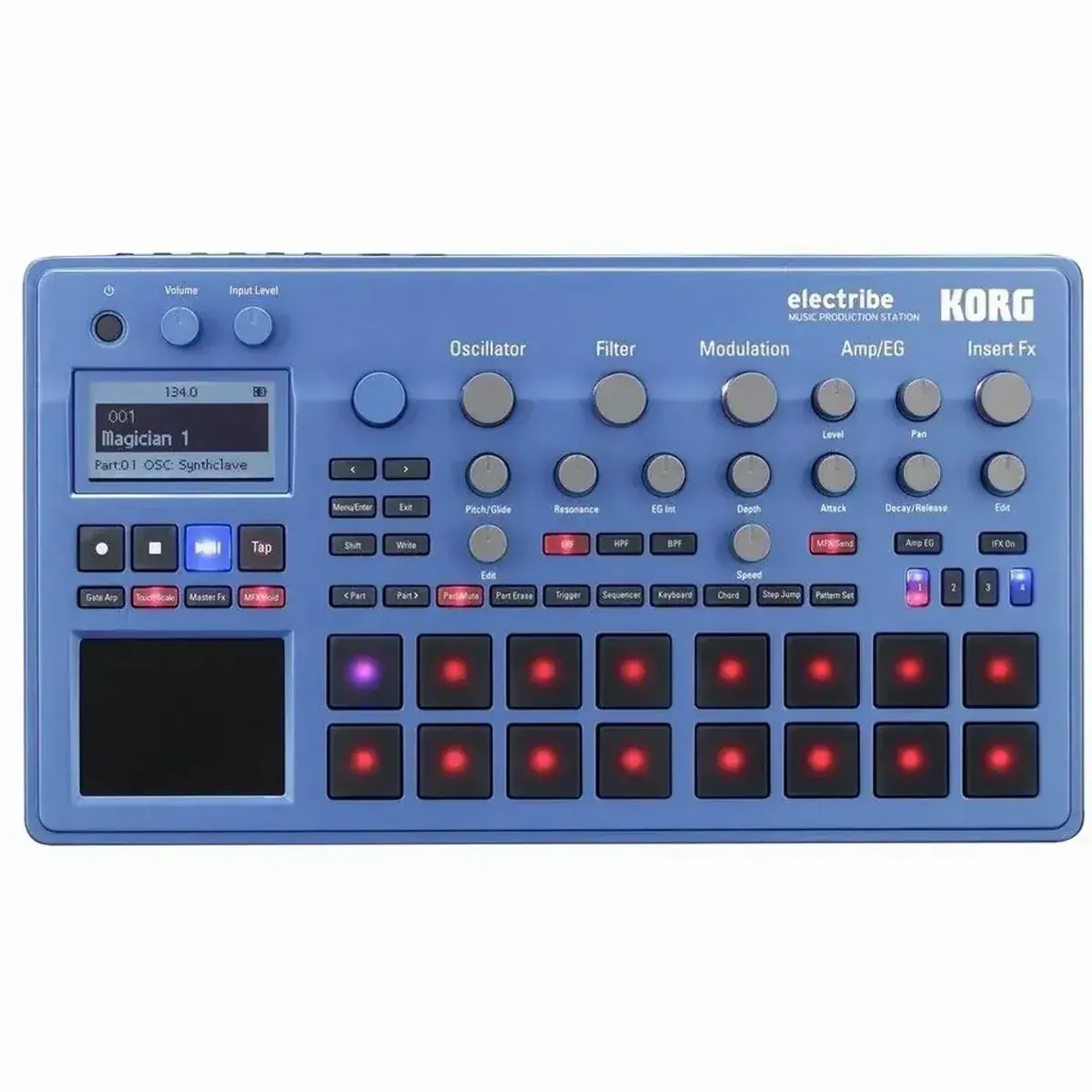 Korg Electribe Blue, Drum Machine, 16 Parts, 250 Pattern