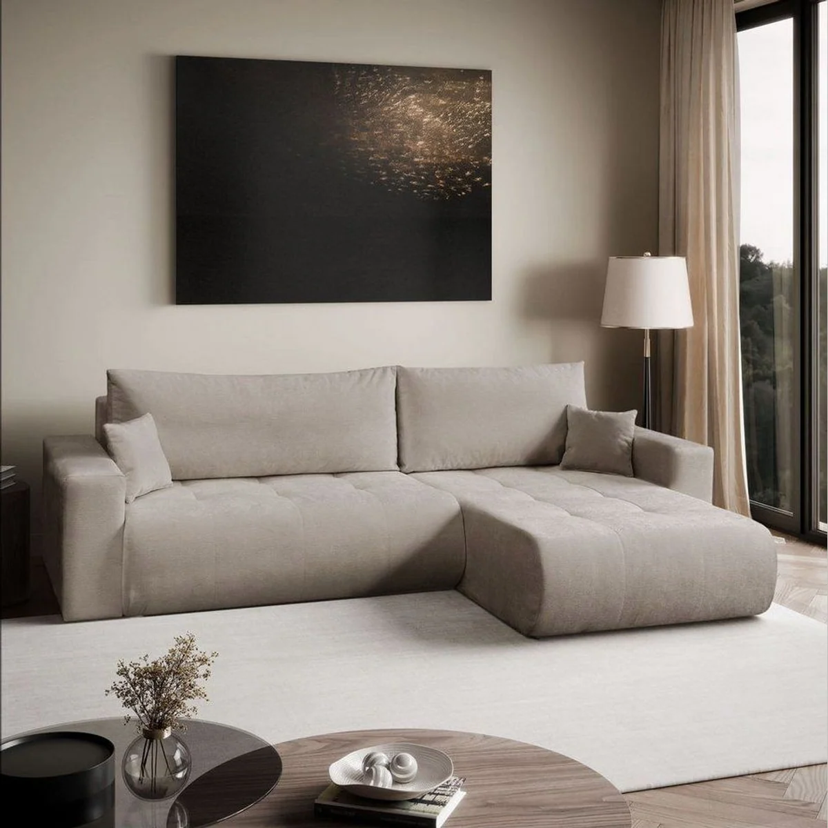 Lookway CLOUD Ecksofa, L-förmig, Schlaffunktion, Stauraum — 277x83x143 cm