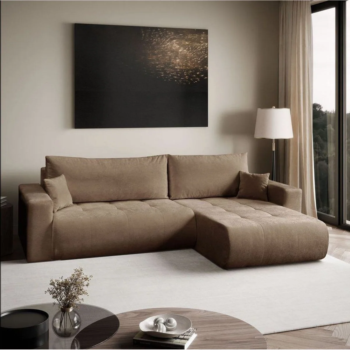 Lookway Ecksofa CLOUD, Schlaffunktion, Bettkasten, L-Form