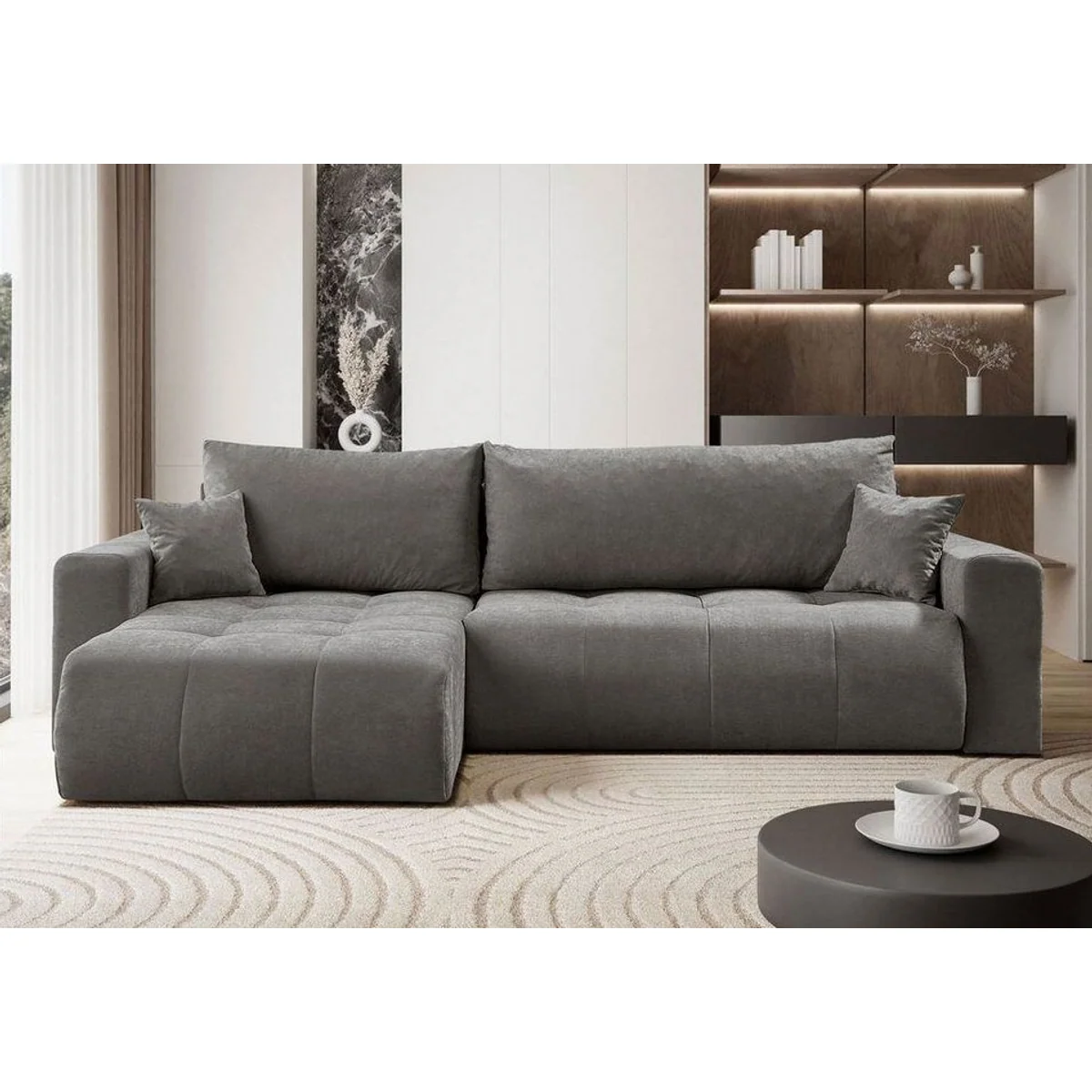 Lookway Ecksofa CLOUD, L-förmig, mit Schlaffunktion und Stauraum