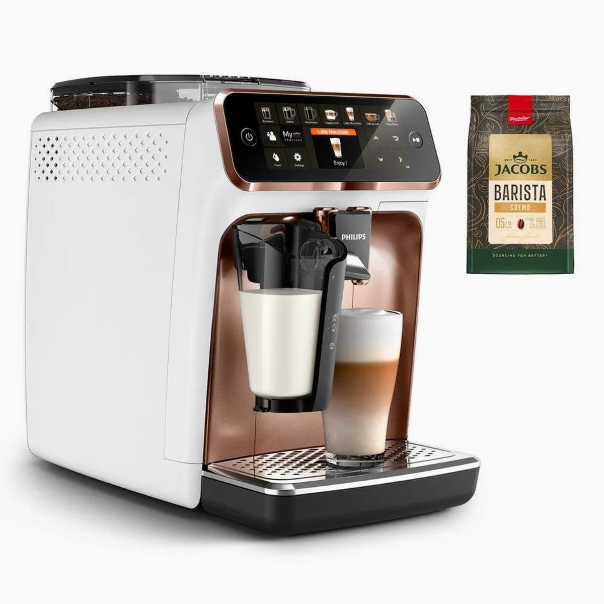 Philips EP5443/70 Kaffeevollautomat, 12 Kaffeespezialitäten, LatteGo Milchsystem