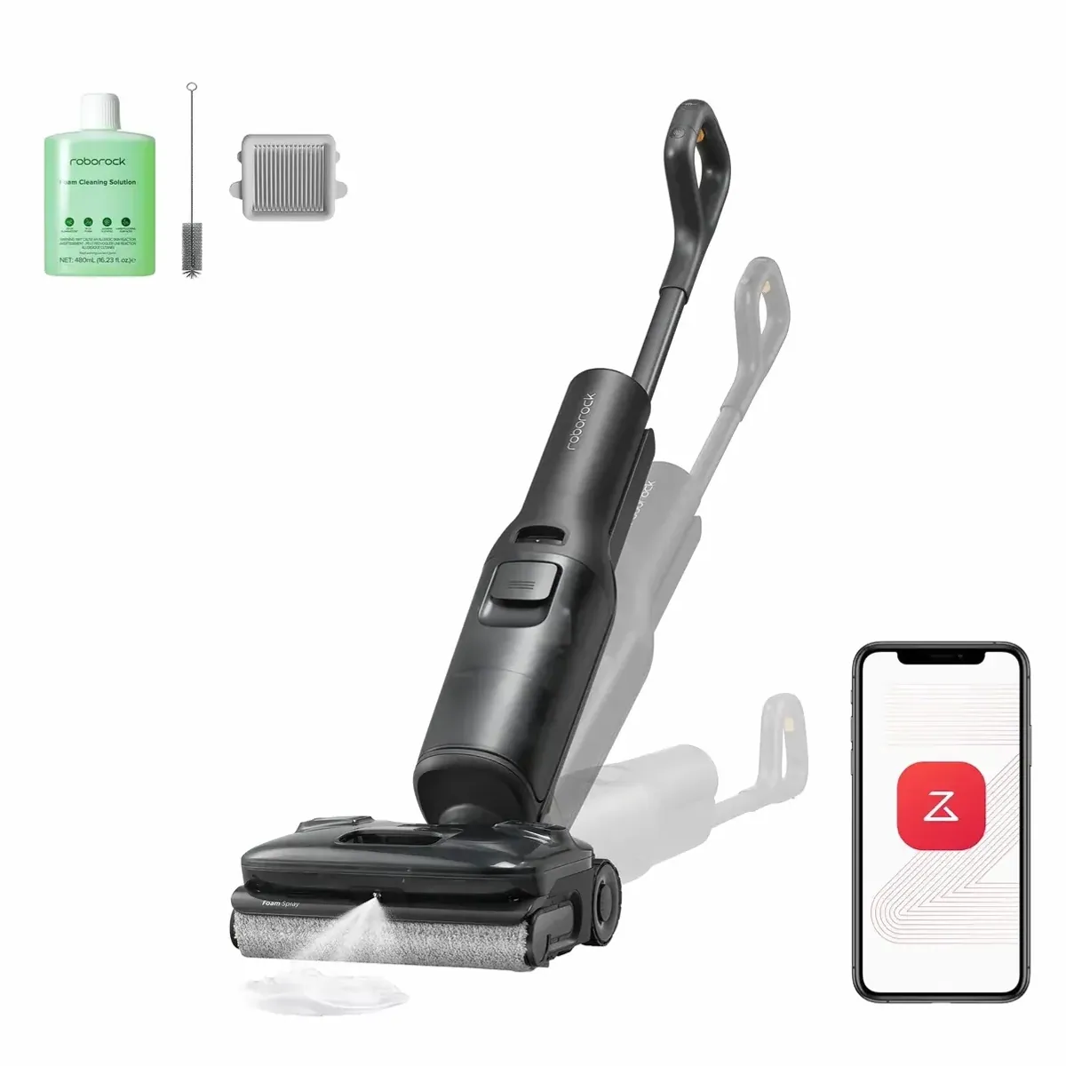 Roborock F25 ACE Pro Nass-Trocken-Sauger, 25000 Pa Saugkraft, JetFoaming-Technologie