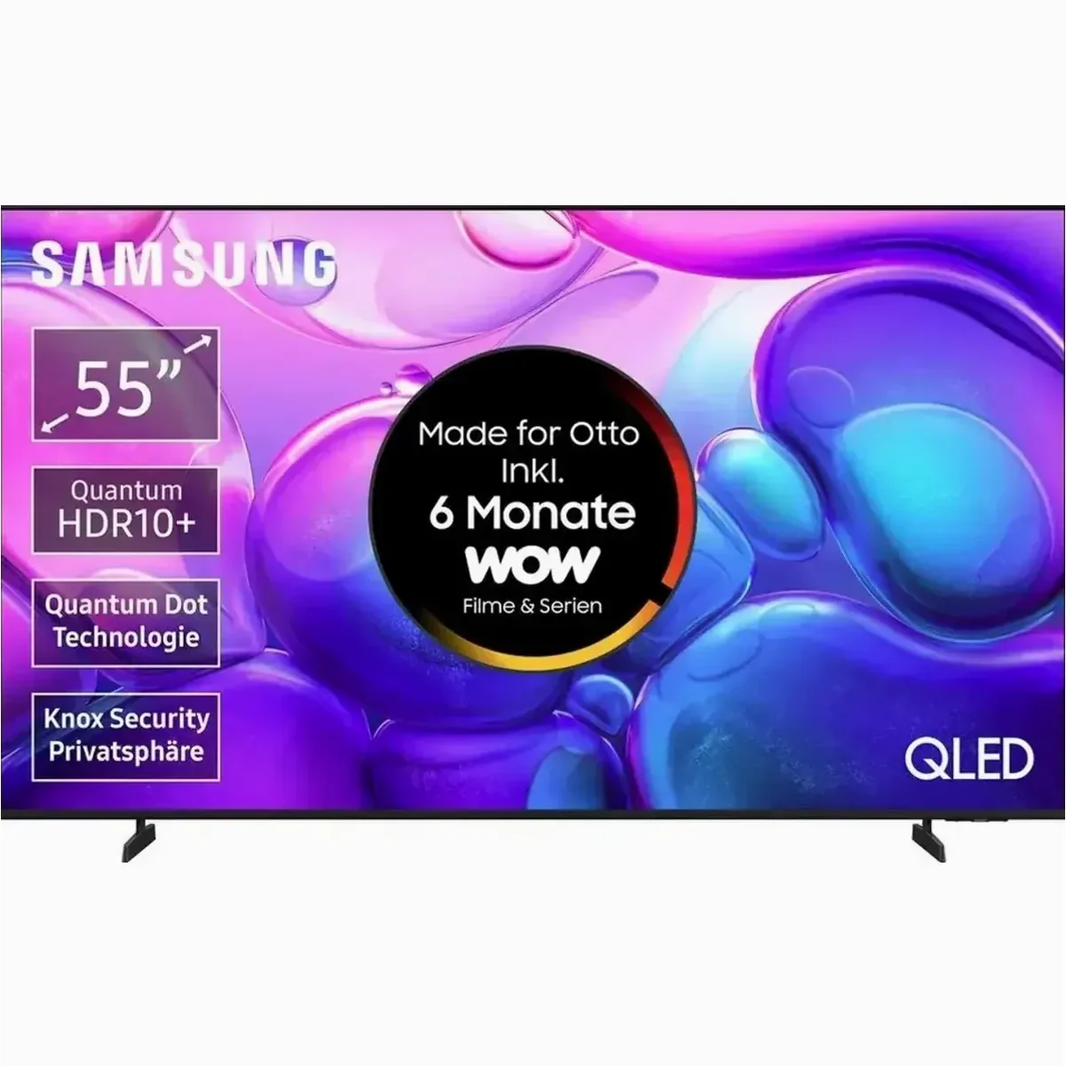 Samsung GQ55Q6FAAU QLED-Fernseher, 55 Zoll, 4K UHD, Triple-Tuner