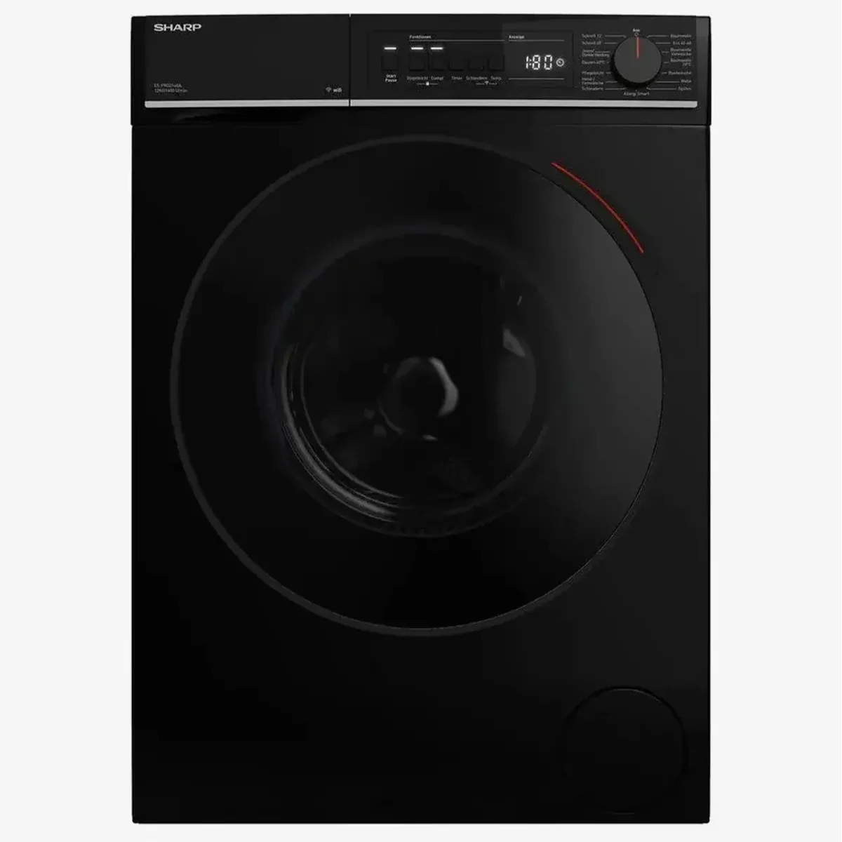 Sharp ES-PRO214BA-DE Waschmaschine, 12 kg, 15 Programme, WiFi Steuerung