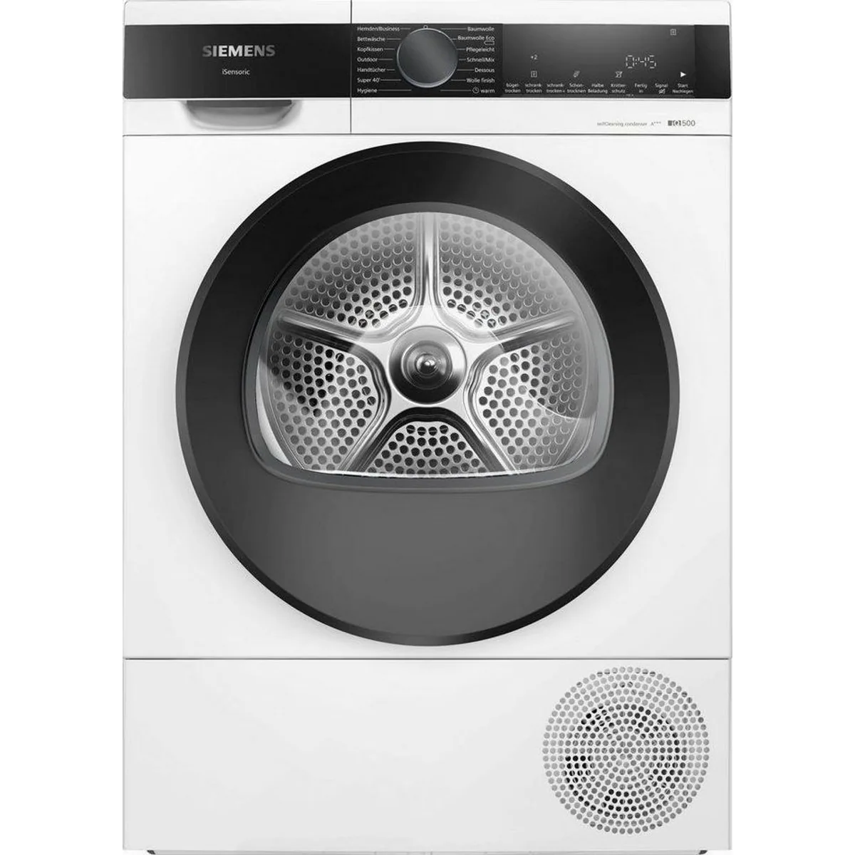 SIEMENS WQ35G2D00 Wärmepumpentrockner, Energieeffizienzklasse C, 8 kg Fassungsvermögen, selbstreinigender Kondensator