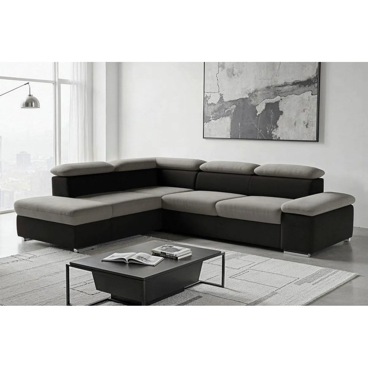 sit&more Ecksofa Valantine L-Form, Armteil- und Kopfteilverstellung, optional Schlaffunktion