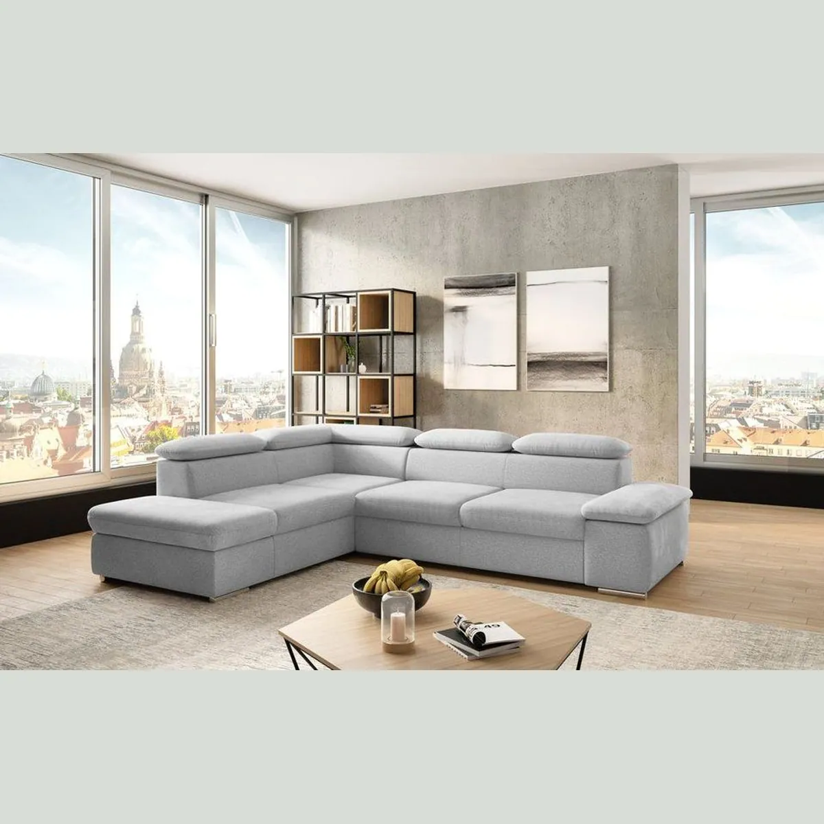 sit&more Valantine Ecksofa L-Form, Armteilverstellung, Kopfteilverstellung, optional Schlaffunktion