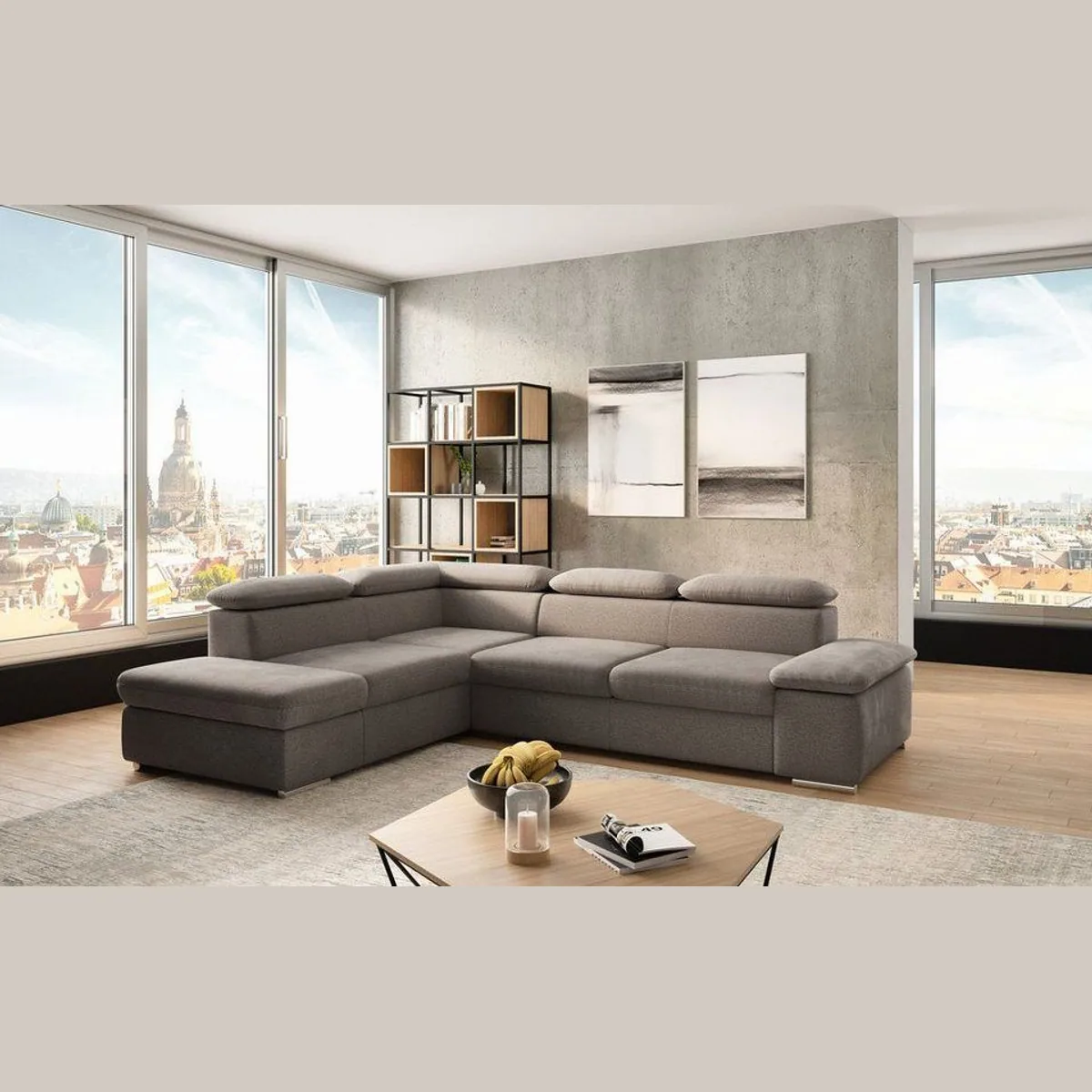 sit&more Valantine Ecksofa L-Form, Arm- und Kopfteilverstellung, optional Schlaffunktion