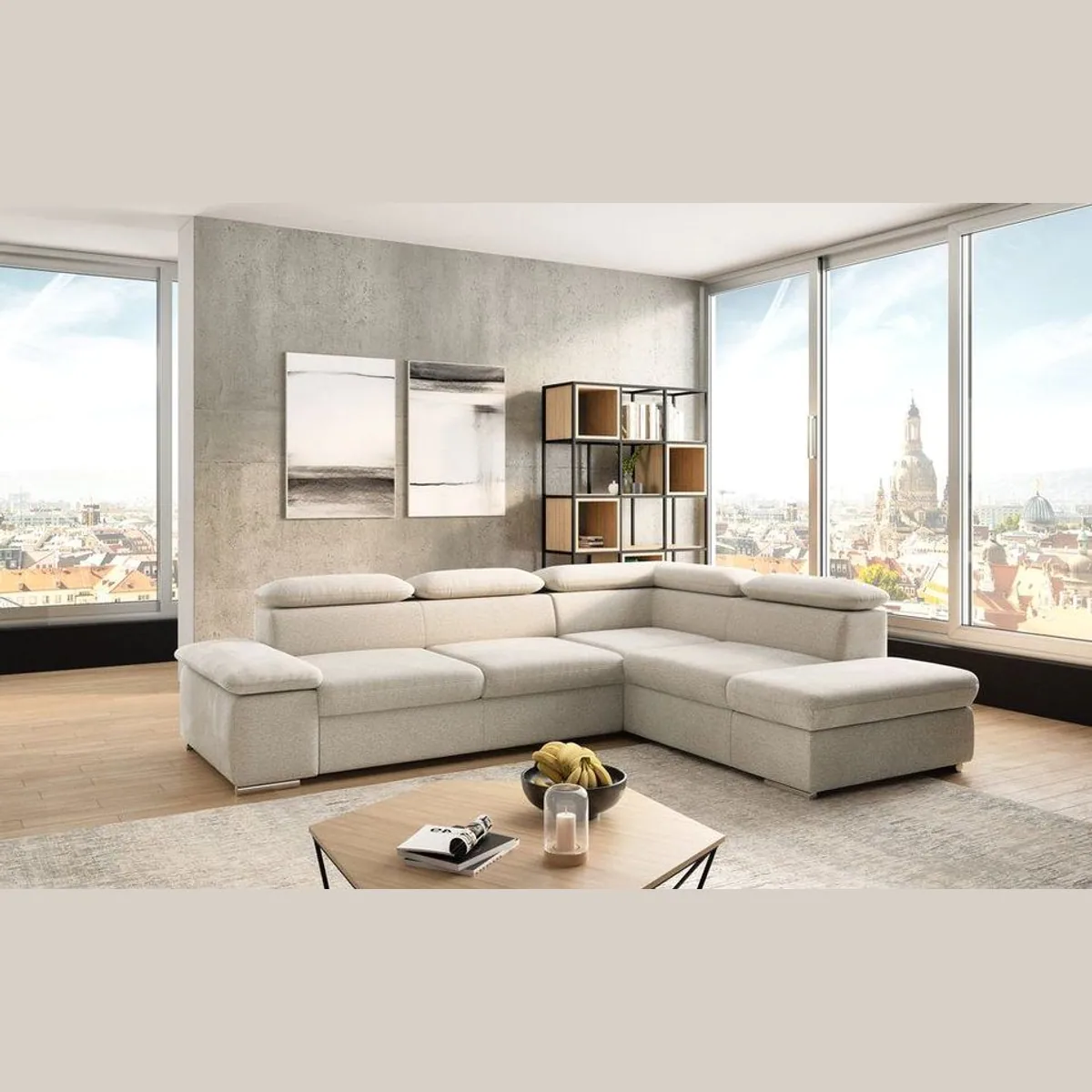 sit&more Ecksofa Valantine L-Form, Armteilverstellung, Kopfteilverstellung — B: 272 cm, optional Schlaffunktion