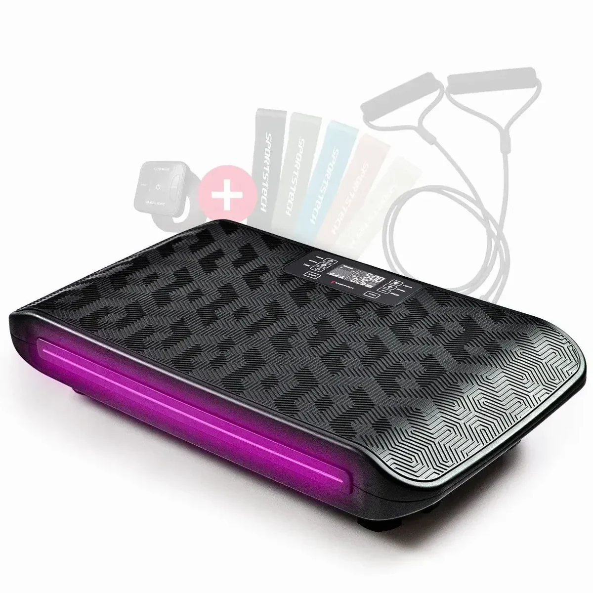 Sportstech sVibe Vibrationsplatte, 99 Intensitätsstufen, 3 Bewegungsmodi