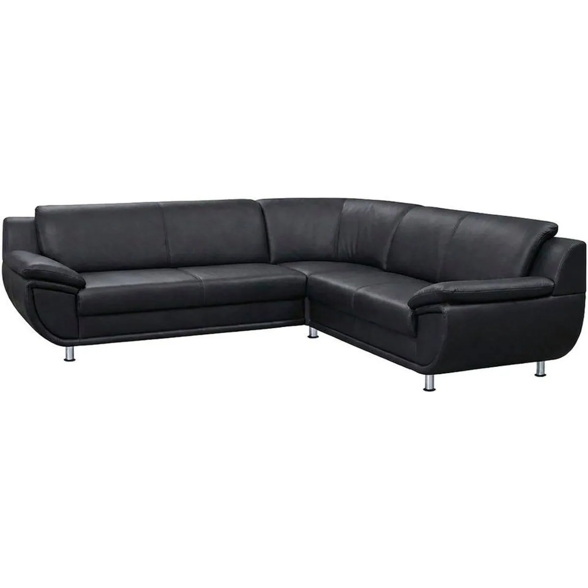 TRENDMANUFAKTUR Ecksofa Rondo, L-Form, wahlweise mit Schlaffunktion, breite Armlehnen